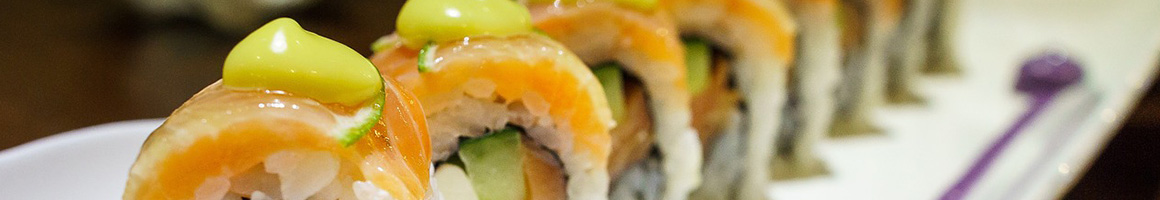 Eating Asian Fusion Sushi Tapas/Small Plates at Flo Eatery & Wine Bar.
